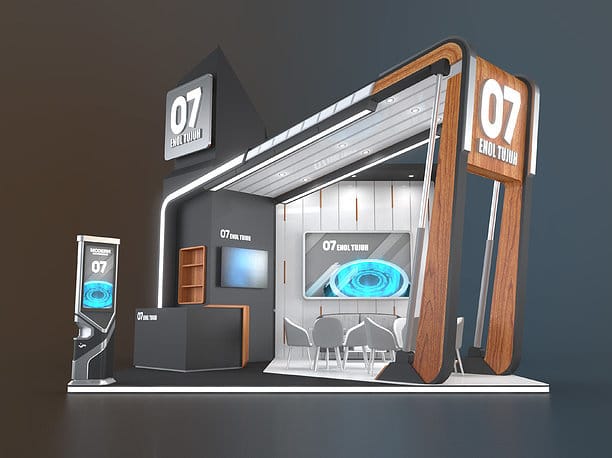 آموزش طراحی غرفه نمایشگاهی با 3d max بخش اول 1 آموزش طراحی غرفه نمایشگاهی با 3d max بخش اول