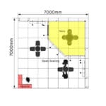 نمونه پروژه غرفه سازی نمایشگاهی ماکسیما 7 در 7 49 متری