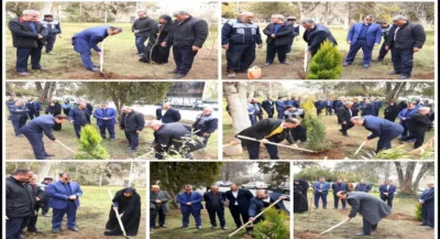برگزاری مراسم روز درخت کاری در محل دائمی نمایشگاه های بین المللی تهران Arbor Day ceremony