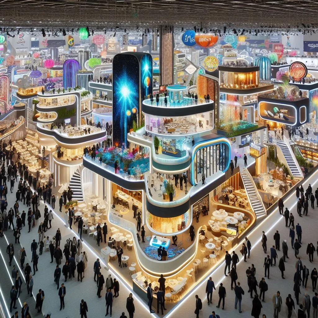 Exhibition Booth Construction at Tehran International Exhibition: A Comprehensive Analysis Based on Technologies, Standards, and Global Trends 1 غرفه سازی نمایشگاهی در نمایشگاه بین المللی تهران