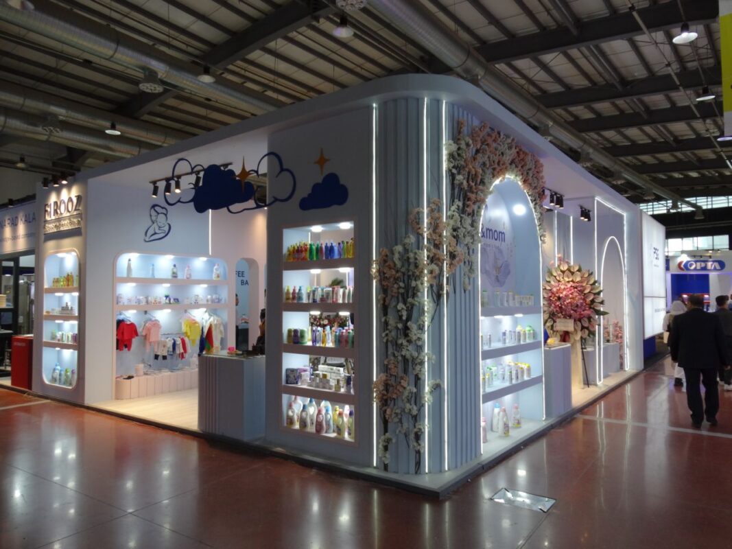 Photo report from the 7th International Exhibition of Iran's Export Capabilities - IranExpo (IranExpo 2025) 38 Firuz Company's booth construction at the Iran Expo 2025 International Exhibition