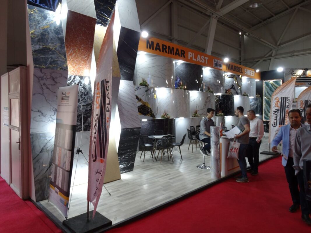 Photo report from the 7th International Exhibition of Iran's Export Capabilities - IranExpo 2025 32 Marmar Plast Company's booth construction at Iran Expo