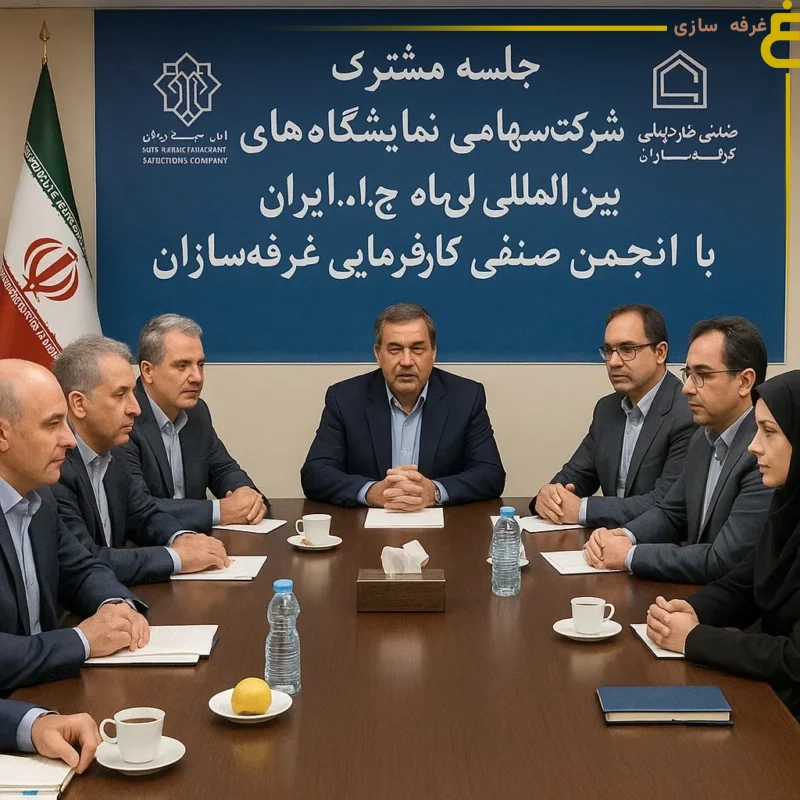 جلسه مشترک شرکت سهامی نمایشگاه‌های بین‌المللی ایران با انجمن صنفی غرفه‌سازان - Reducing booth construction time