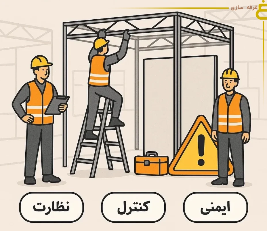 فرآیند HSE در غرفه سازی نمایشگاهی نظارت کنترل و ایمنی_1 - booth