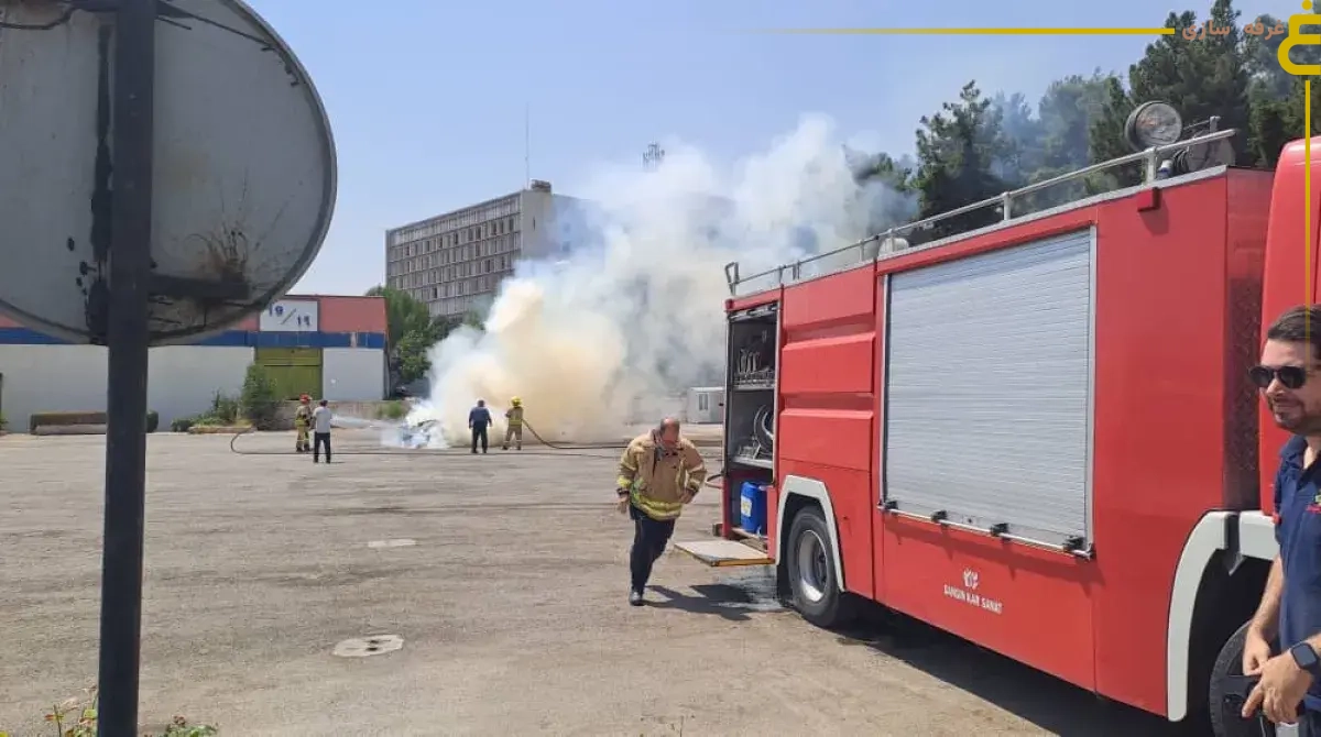 مانور اضطراری آتش نشانی در نمایشگاه بین‌المللی تهران برگزار شد